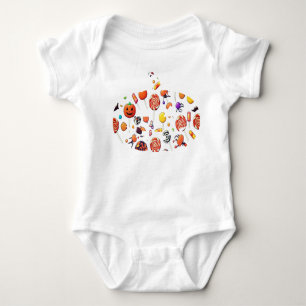 Funny Halloween Jack-o’-Lantern Säugling Outfit Baby Strampler