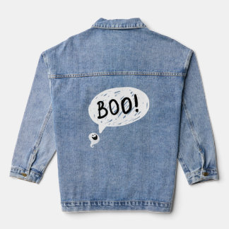 Funny Halloween Jacket BOO! 🎃 Jeansjacke