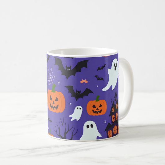 Funny Halloween Kaffeetasse (VorderseiteRechts)