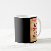 Funny Halloween Karo essen trinken und Beängstigen Kaffeetasse (VorderseiteRechts)