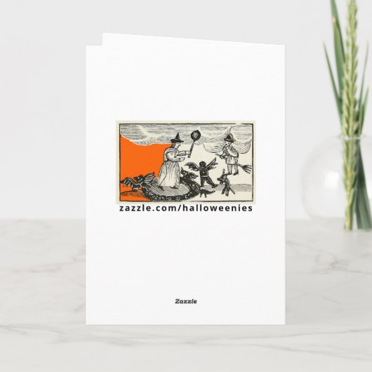 Funny Halloween Karte (Rückseite)