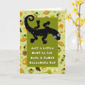 Funny Halloween Karte (Gelbe Blume)