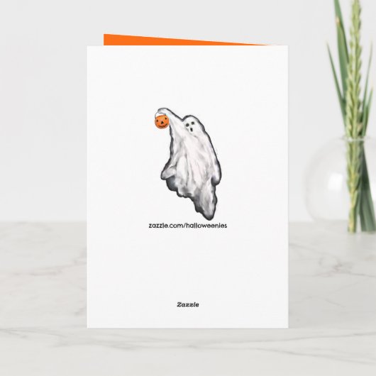 Funny Halloween Karte (Rückseite)