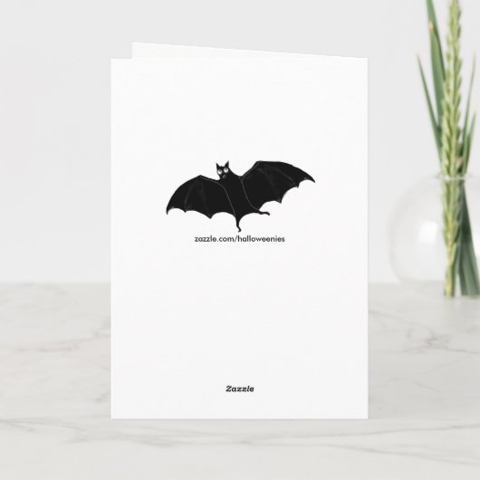 Funny Halloween Karte (Rückseite)