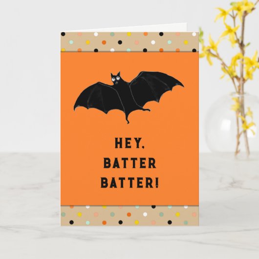 Funny Halloween Karte (Gelbe Blume)