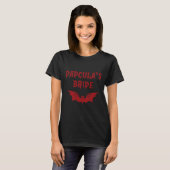 Funny Halloween Kostüm Dadcula's Bride Dracula Va T-Shirt (Vorne ganz)
