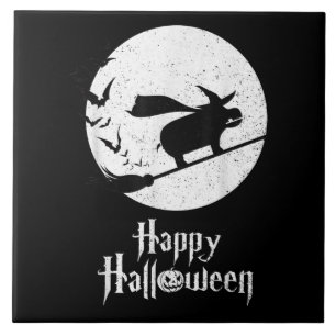 Funny Halloween Kostüm Hexe Hippo Lover Geschenk Fliese