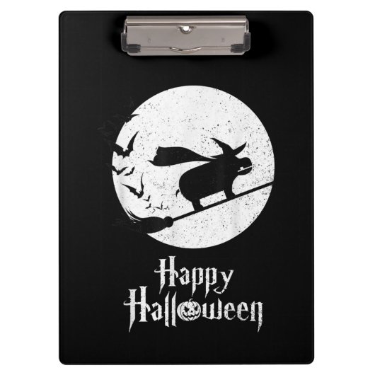 Funny Halloween Kostüm Hexe Hippo Lover Geschenk Klemmbrett (Vorderseite)
