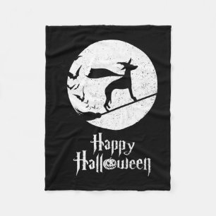 Funny Halloween Kostüm Hexe WHIPPET Dog Lover Gi Fleecedecke