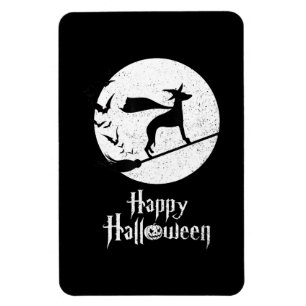 Funny Halloween Kostüm Hexe WHIPPET Dog Lover Gi Magnet