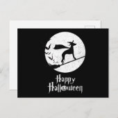 Funny Halloween Kostüm Hexe WHIPPET Hund Lover Postkarte (Vorne/Hinten)