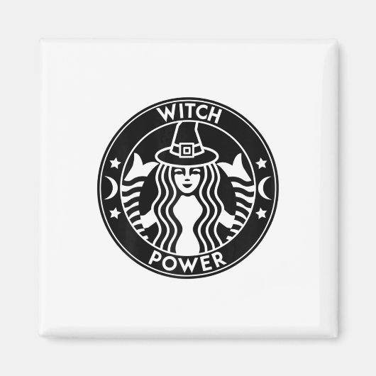 Funny Halloween Kostüm Hexenkraut Power Fall Gesch Magnet (Vorne)