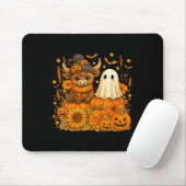 Funny Halloween Kuh Ghost Spooky Autumn Pumpkin Mousepad (Mit Mouse)