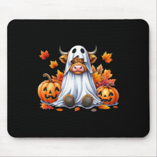 Funny Halloween Kuh Ghost Spooky Pumpkin Hallo Fal Mousepad