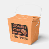 Funny Halloween Lady Fingers Zombie Food Takeout Geschenkschachtel (Vorderseite)
