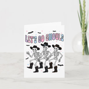 Funny Halloween Lasse Go Ghouls tanzen Skeleton Gh Karte