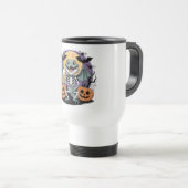 Funny Halloween Lizard Skeleton mit Bier Reisebecher (VorderseiteRechts)