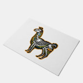 Funny Halloween Llama Skeleton Graphic - Fußmatte (Schrägansicht)