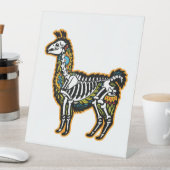 Funny Halloween Llama Skeleton Graphic - Sockelschild (In Situ)