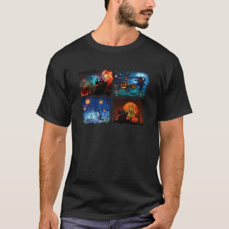 Funny Halloween Lovers Horror Beängstigend T-Shirt