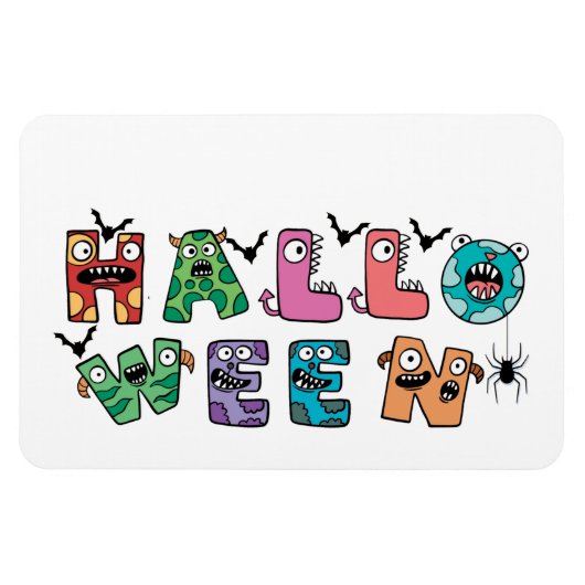 Funny Halloween Magnet (Horizontal)