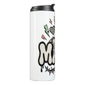 Funny Halloween Mama Cool Skull Thermosbecher (Nach links gedreht)