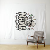 Funny Halloween Mama Cool Skull Wandteppich (Beispiel (Horizontal))