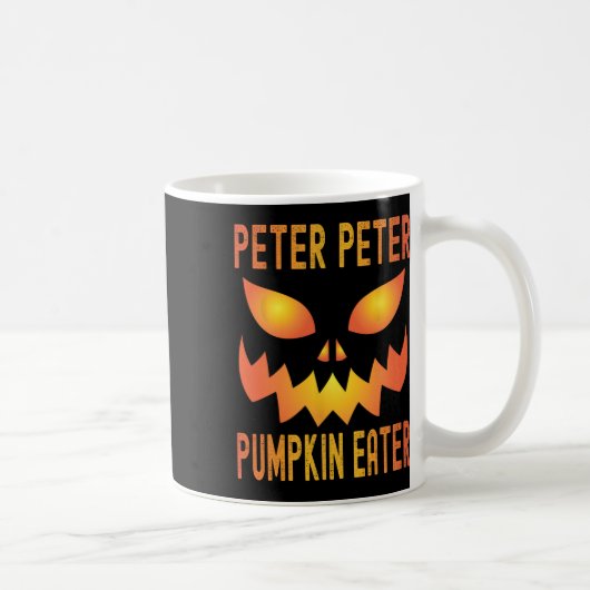 Funny Halloween Matching Costume Peter Pumpkin Eat Kaffeetasse (Rechts)