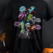 Funny Halloween Matching Family Monster Custom T-Shirt