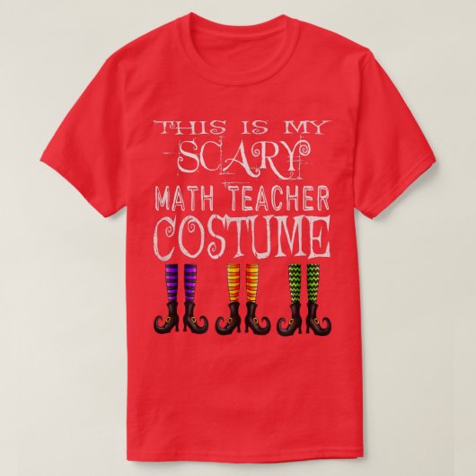Funny Halloween Math Teacher Costume T 2600 T-Shirt (Design vorne)