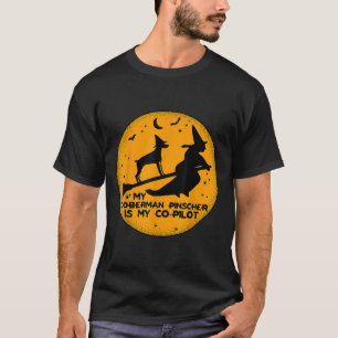 Funny Halloween mein Doberman Pinscher ist mein Co T-Shirt