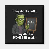 Funny Halloween Monster Math Pun, Lehrer Spaß Magnet (Vorne)