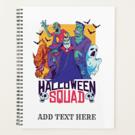 Funny Halloween Monsters Squad Dracula Zombie Planer