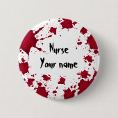 Funny Halloween Name Button (Vorderseite)