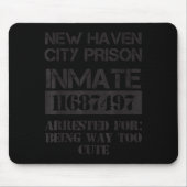 Funny Halloween New Haven City Prisoner Costume Mousepad (Vorne)