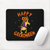 Funny Halloween Niedlich Crested Eyelash Gecko Pum Mousepad (Mit Mouse)