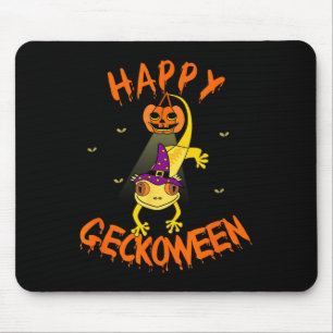 Funny Halloween Niedlich Crested Eyelash Gecko Pum Mousepad