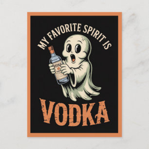 Funny Halloween Niedlich Ghost Booze Boos Postkarte