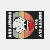 Funny Halloween Niedlich Ghost Spooky Funny Hallow Fleecedecke (Vorderseite (Horizontal))