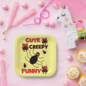 Funny Halloween Niedlich Spider Ghost Pappteller (Party)