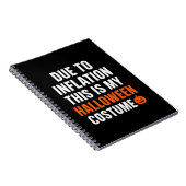 Funny Halloween Notebook – Due to Inflation Notizblock (Rechte Seite)