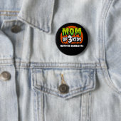 Funny Halloween Nothing Scares Me Mama 3 Kids Button (Beispiel)