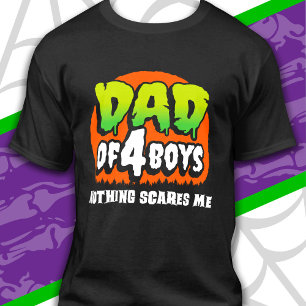 Funny Halloween Nothing Scares Me Vater 4 Boys T-Shirt