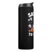 Funny Halloween Nurse Ghost T - Shirt - "Say Boo t Thermosbecher (Nach links gedreht)