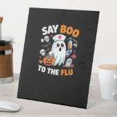 Funny Halloween Nurse Ghost T-Shirt � �Say Boo to Sockelschild (In Situ)