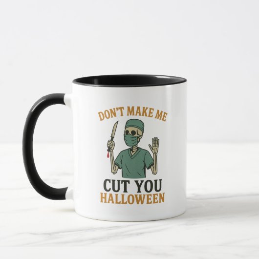 Funny Halloween Operation Tasse (Links)