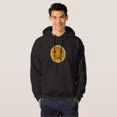 Funny Halloween Orange Slice Frucht Easy Lazy Cost Hoodie (Vorne ganz)