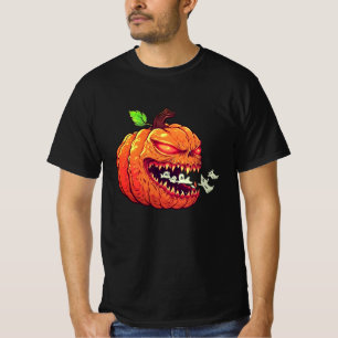 Funny Halloween Pac-Man Pumpkin Ghost Alien T-Shir T-Shirt