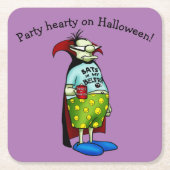 Funny Halloween Paper Untersetzer (Vorderseite)