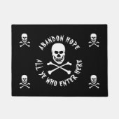 Funny Halloween Party Dante’s Inferno Skull Fußmatte (Vorderseite)